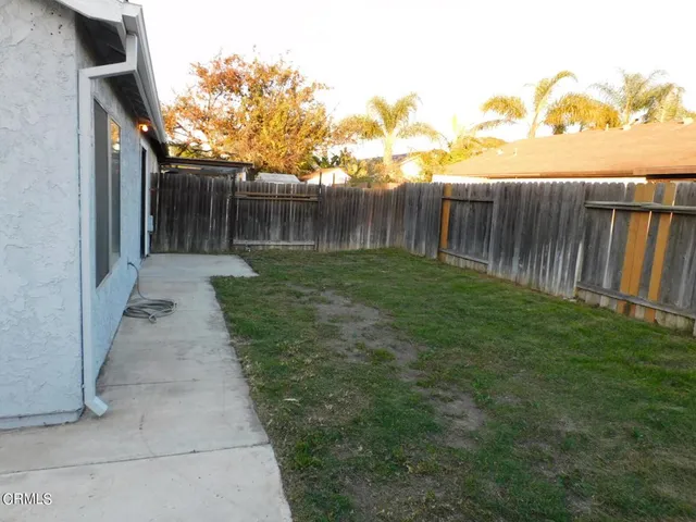 a backyard of a house