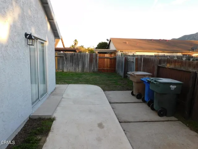 a view of a terrace with a garden