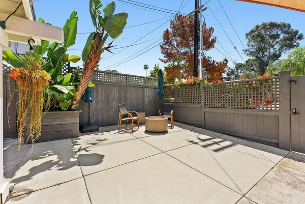 a view of a house with a patio