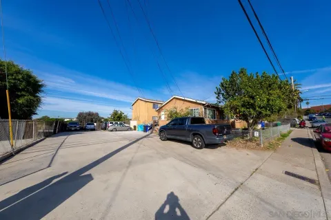 a backyard of a house