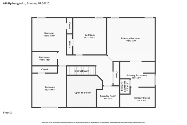 $375,000 | 616 Hydrangea Lane, Bremen, GA 30110