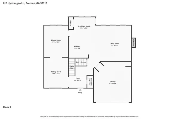 $375,000 | 616 Hydrangea Lane, Bremen, GA 30110