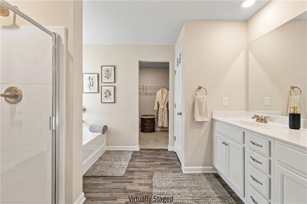 616 Hydrangea Lane Bremen, GA 30110 - Photo 10 of 49 a bathroom with a sink and a mirror