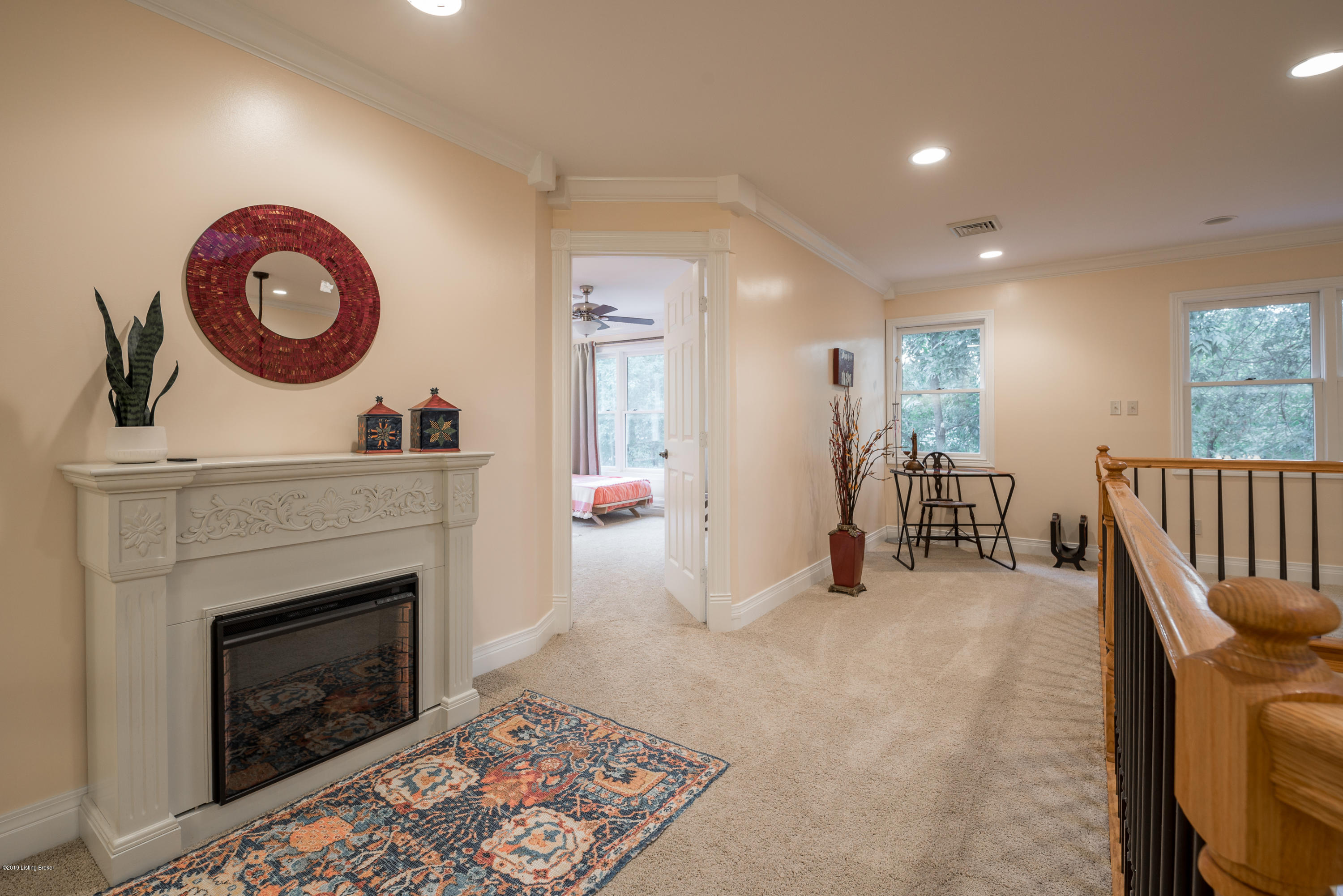 11511 Cedardale Road Anchorage, KY 40223 - Photo 66 of 99 A 2nd floor master suite is just down the hall with full en suite bath and vaulted ceiling, wet bar, cabinets and space for a small refrigerator.