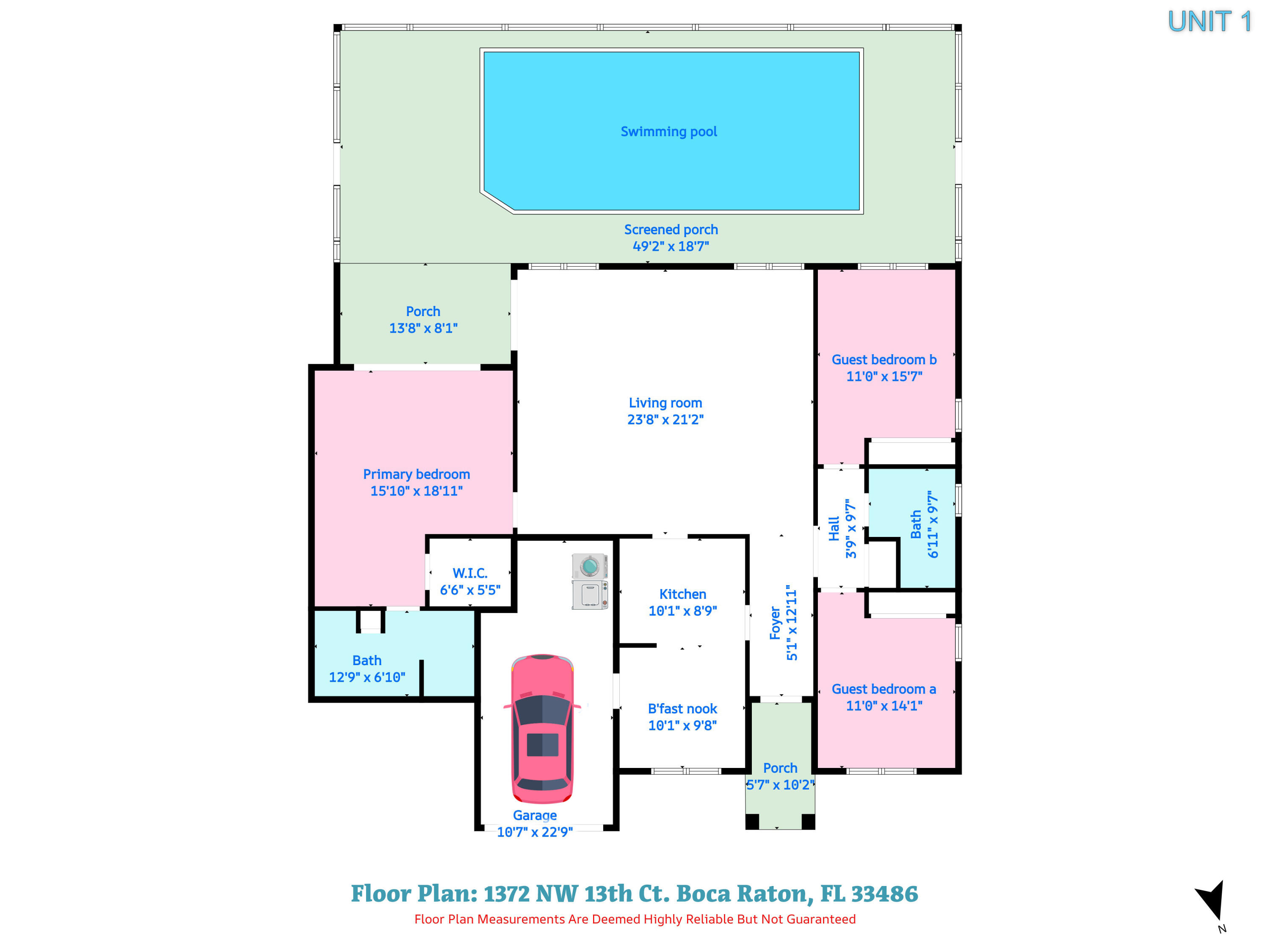 1372 Northwest 13th Court Boca Raton, FL 33486 - Photo 105 of 106 2 Floor Plan