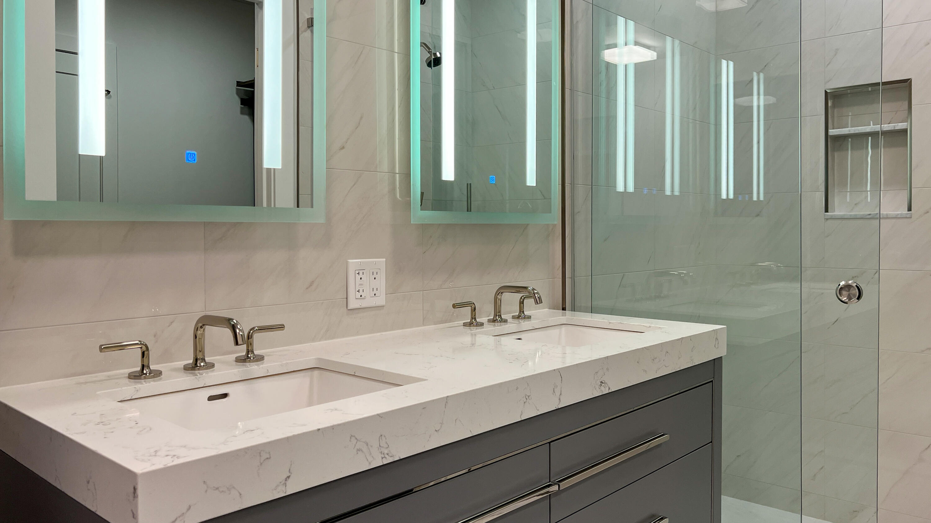 180 Park Street, Unit 204 New Canaan, CT 06840 - Photo 17 of 31 a bathroom with a sink and a mirror