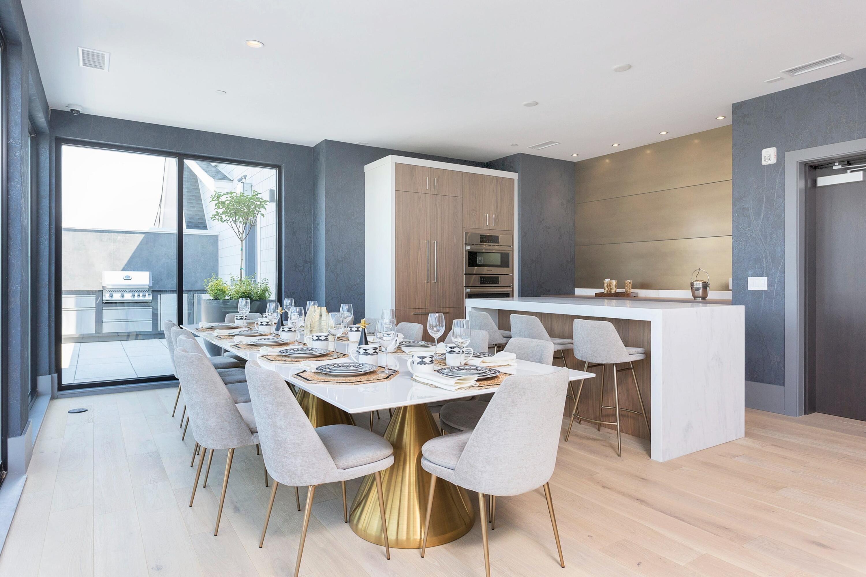 180 Park Street, Unit 204 New Canaan, CT 06840 - Photo 24 of 31 a view of a dining room with furniture and wooden floor