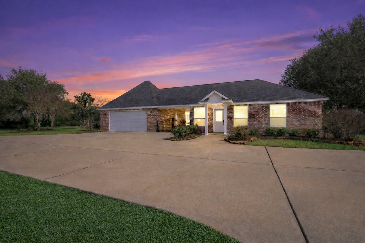 500 Burwell Road Highlands, TX 77562 - Photo 6 of 50 The separate guest quarters on the right is perfect for extended family, a private office, and has income producing potential. Grass in photo has been virtually enhanced.