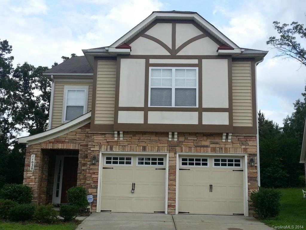 a front view of a house