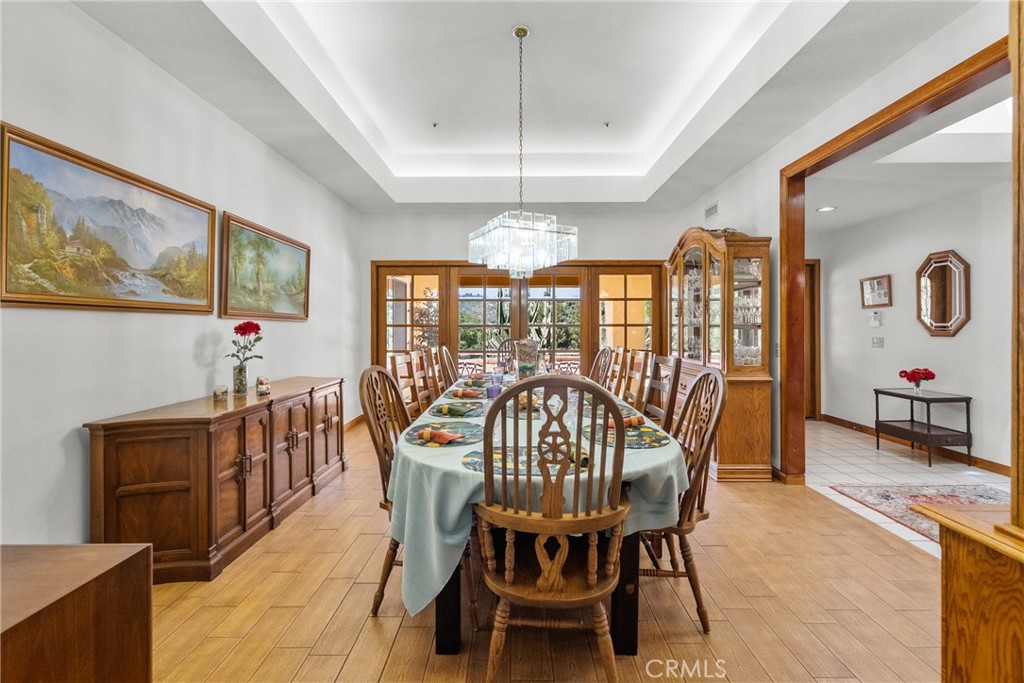 52 Hidden Valley Road Monrovia, CA 91016 - Photo 13 of 55 a view of a dining room with furniture window and outside view