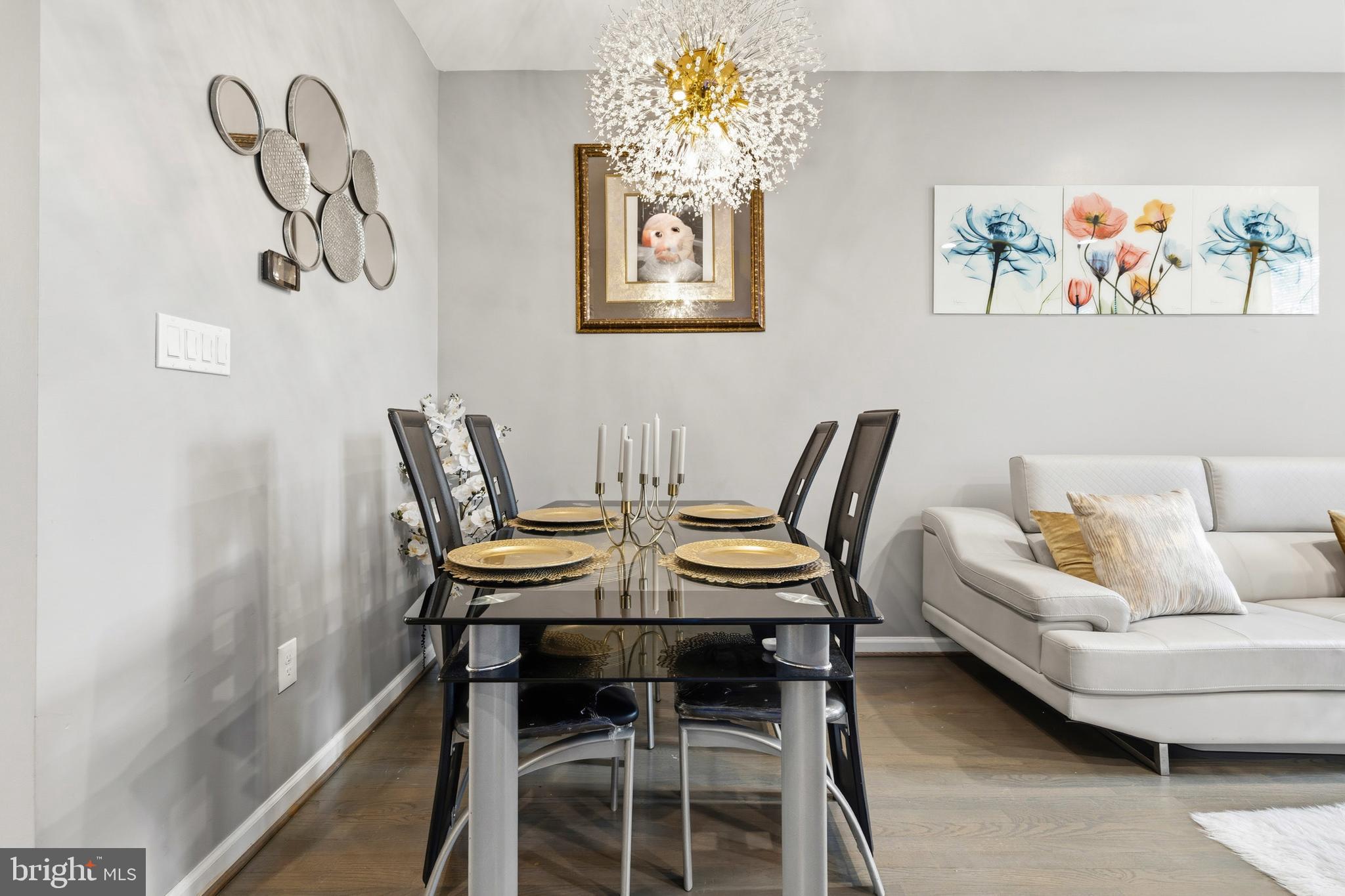 4285 South Capitol Street Southwest Washington, DC 20032 - Photo 9 of 24 a view of a dining room with furniture and wooden floor