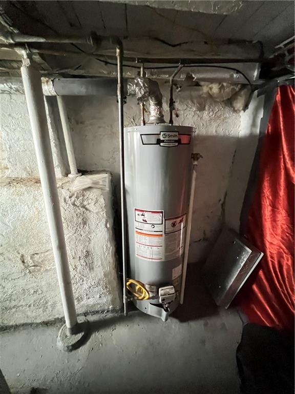 442 East Washington Street Rochester, PA 15074 - Photo 16 of 23 a room with water heater and storage