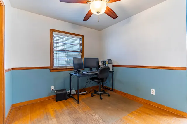 a view of a workspace with a window