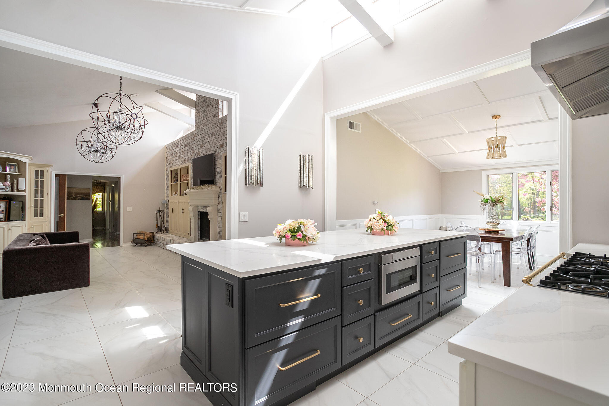 9 Laurel Drive Wrightstown, NJ 08562 - Photo 12 of 66 a spacious bathroom with a granite countertop double vanity and a mirror