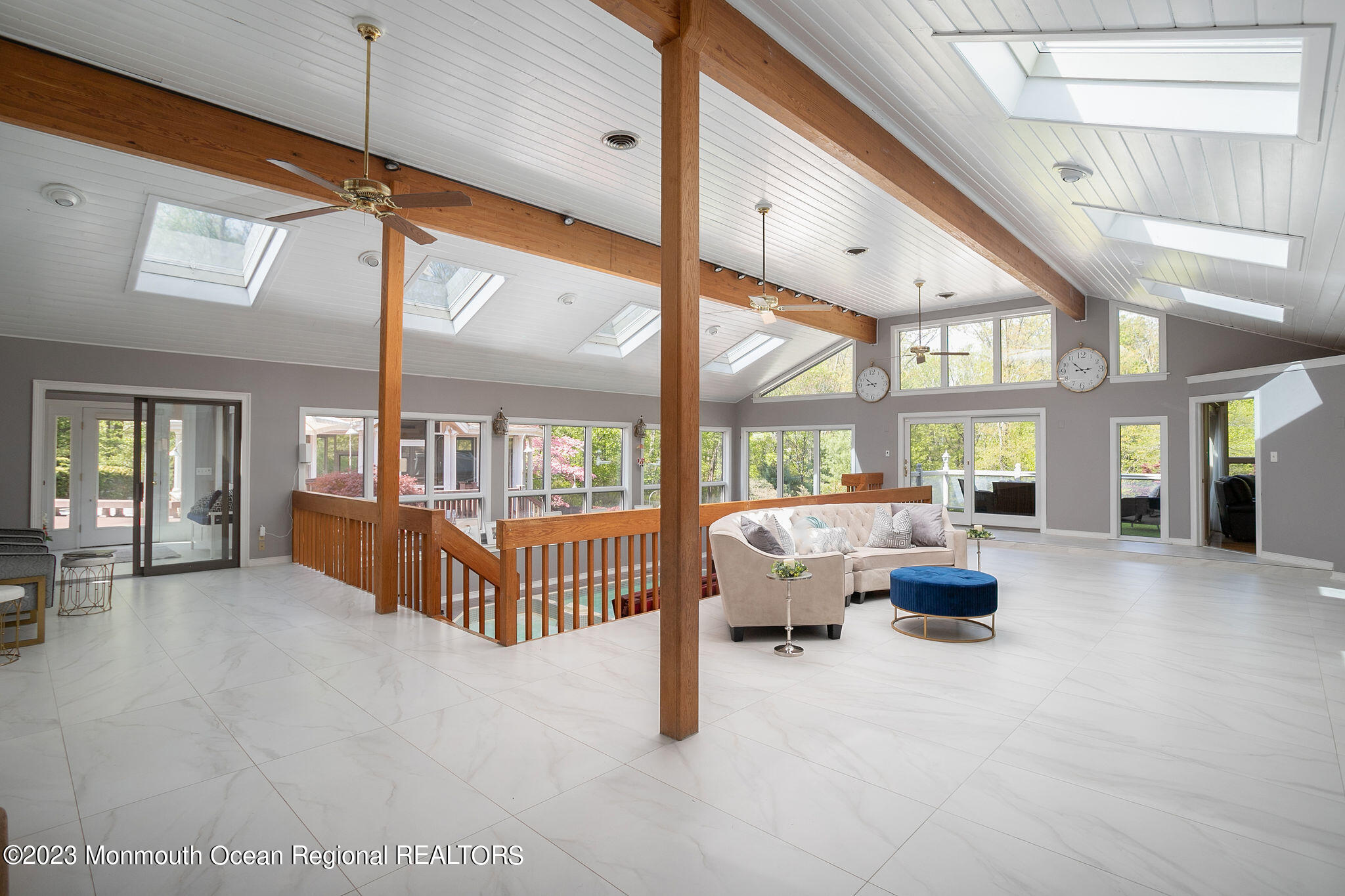 9 Laurel Drive Wrightstown, NJ 08562 - Photo 15 of 66 a balcony with furniture and large windows