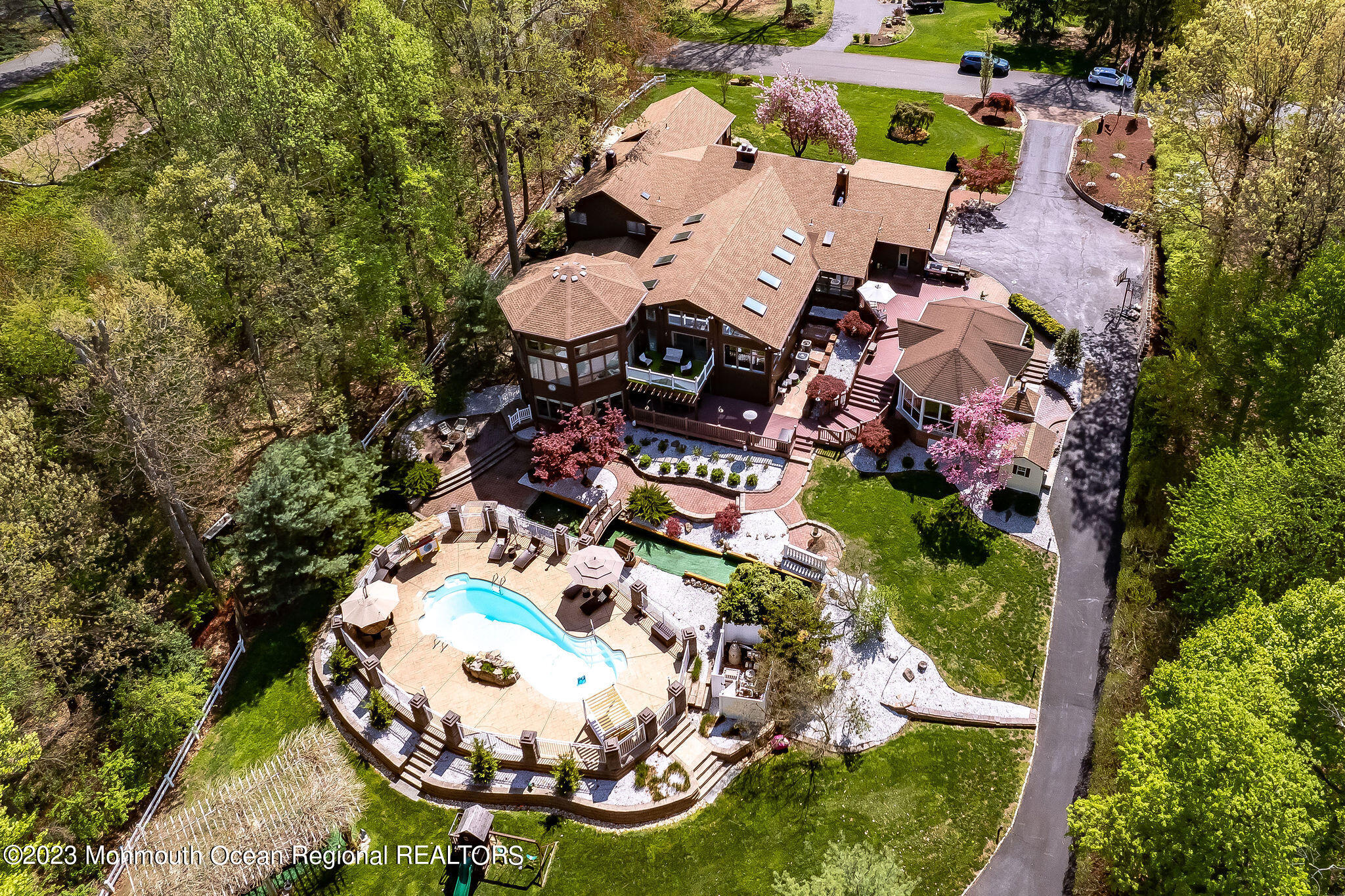 9 Laurel Drive Wrightstown, NJ 08562 - Photo 2 of 66 an aerial view of a house with garden space and sitting area