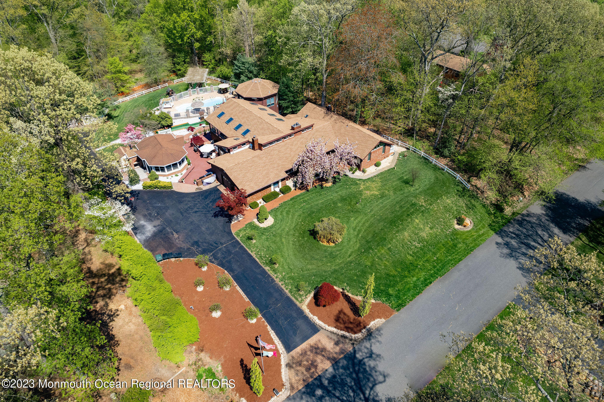9 Laurel Drive Wrightstown, NJ 08562 - Photo 3 of 66 an aerial view of a house with a yard