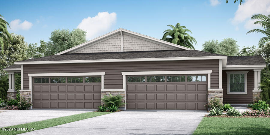 a front view of a house