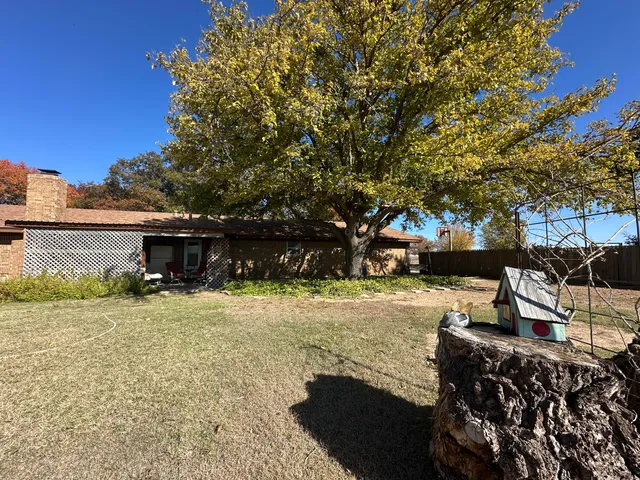 a view of road and trees