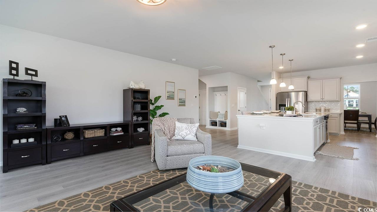 117 Keithland Drive Conway, SC 29527 - Photo 10 of 32 Living room featuring light wood-type flooring and recessed lighting