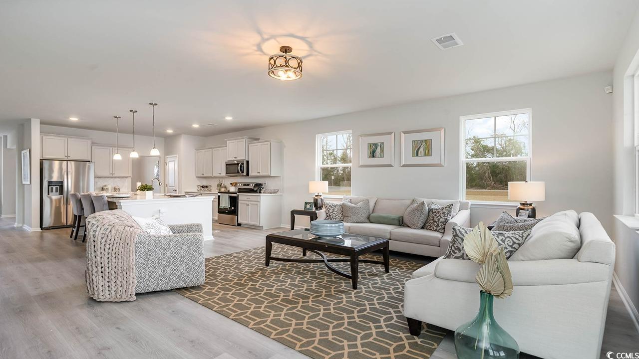 117 Keithland Drive Conway, SC 29527 - Photo 9 of 32 Living area with light wood-type flooring and recessed lighting