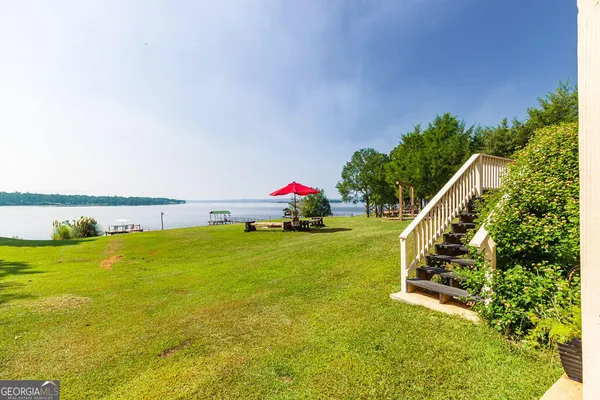 a view of outdoor space swimming pool and outdoor seating