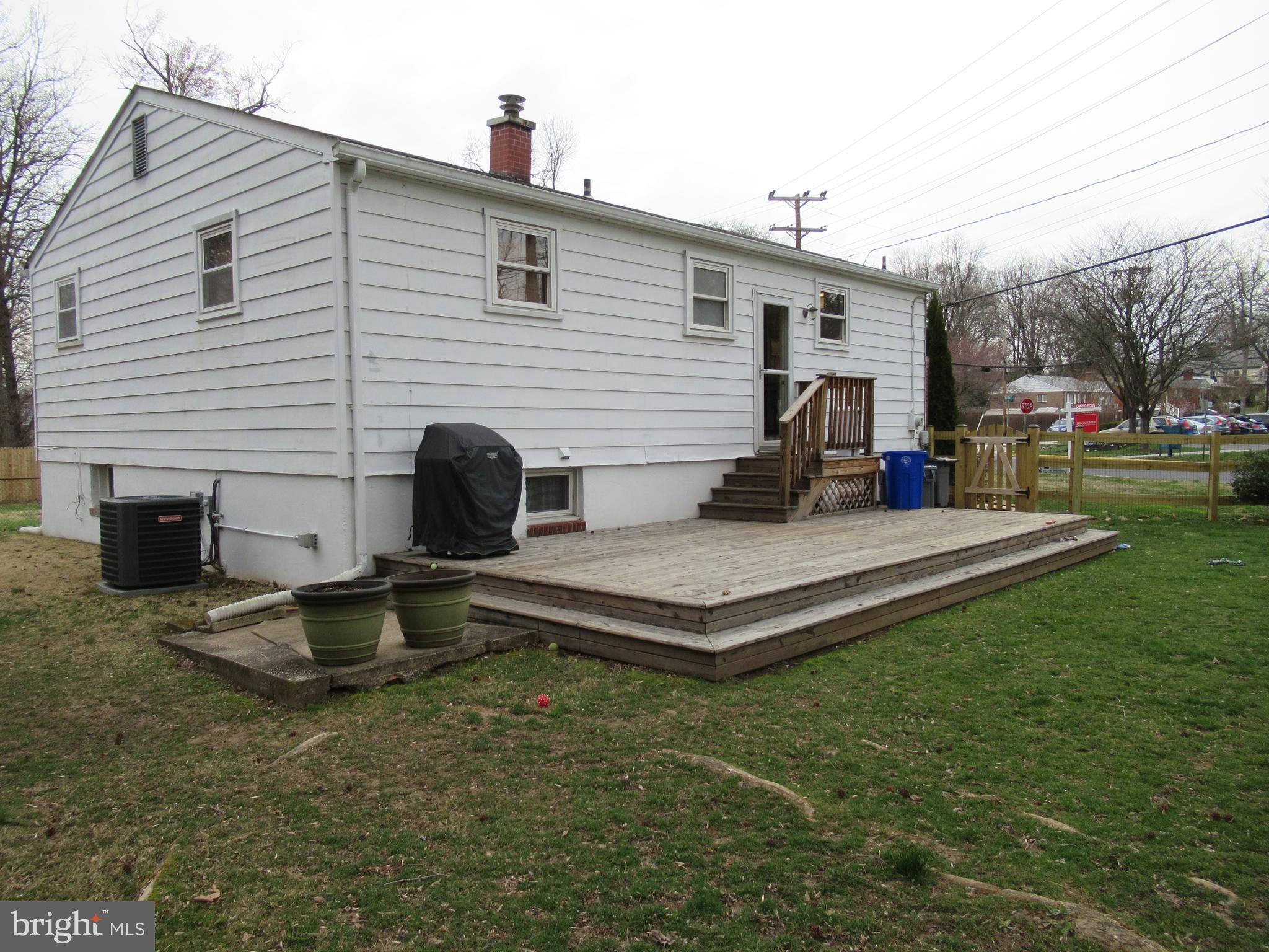 5703 Berwyn Road Berwyn Heights, MD 20740 - Photo 17 of 21 Back Yard and side view of deck