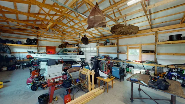 a view of a storage room