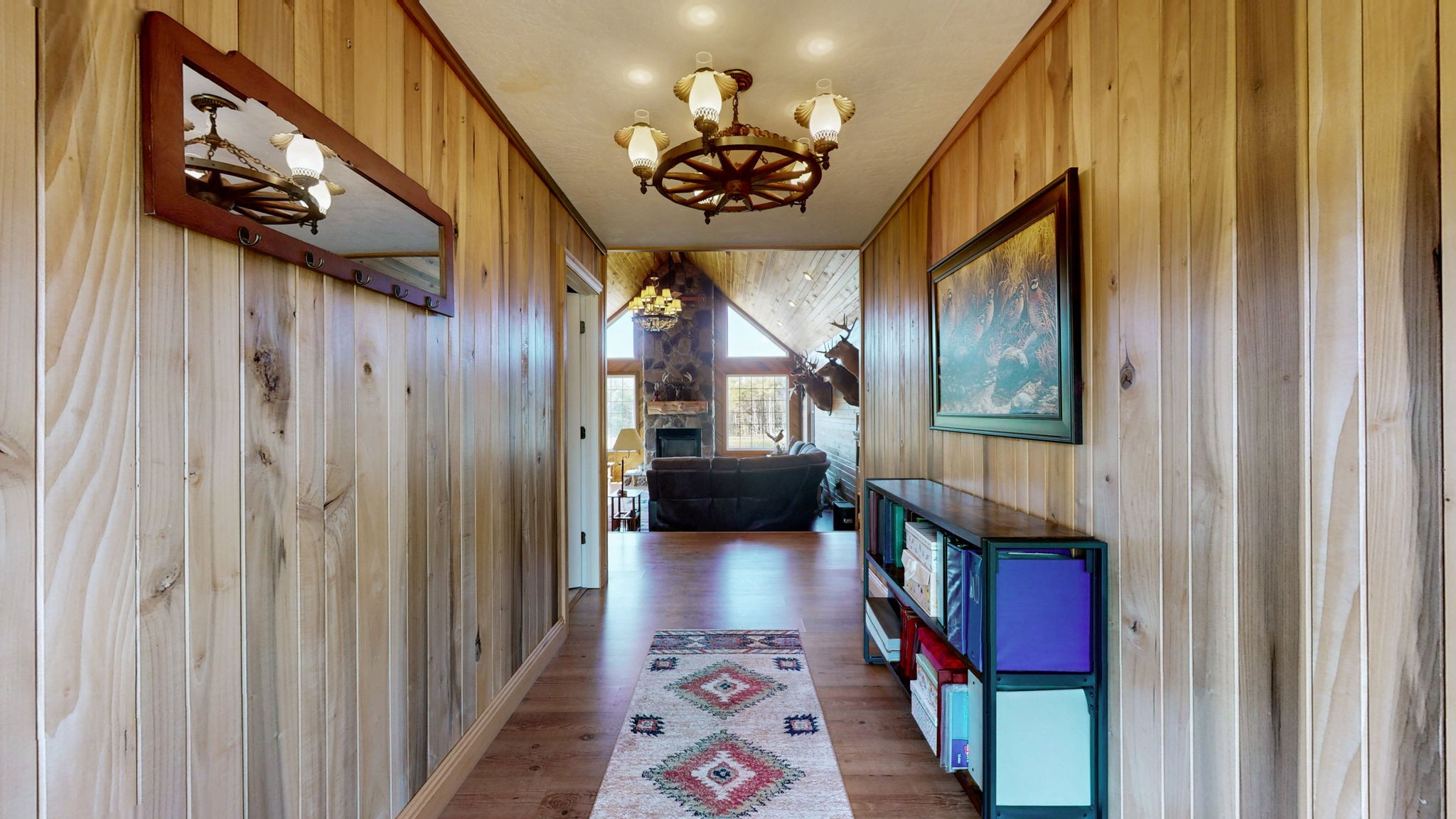 1748 Buffalo Road New Concord, KY 42076 - Photo 5 of 41 a view of a hallway to a livingroom with furniture and windows