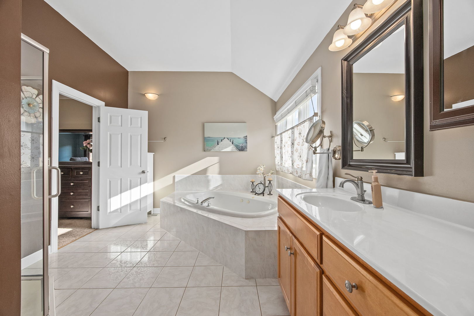 2816 Cordgrass Road Naperville, IL 60564 - Photo 25 of 49 a spacious bathroom with a sink double vanity