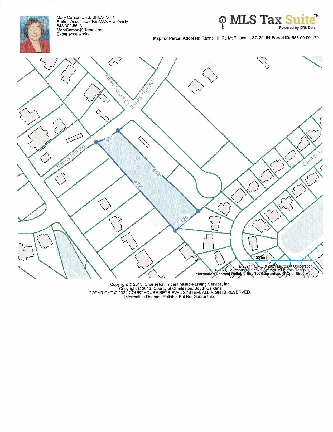 1701 Ranns Hill Tax Map Chas Co
