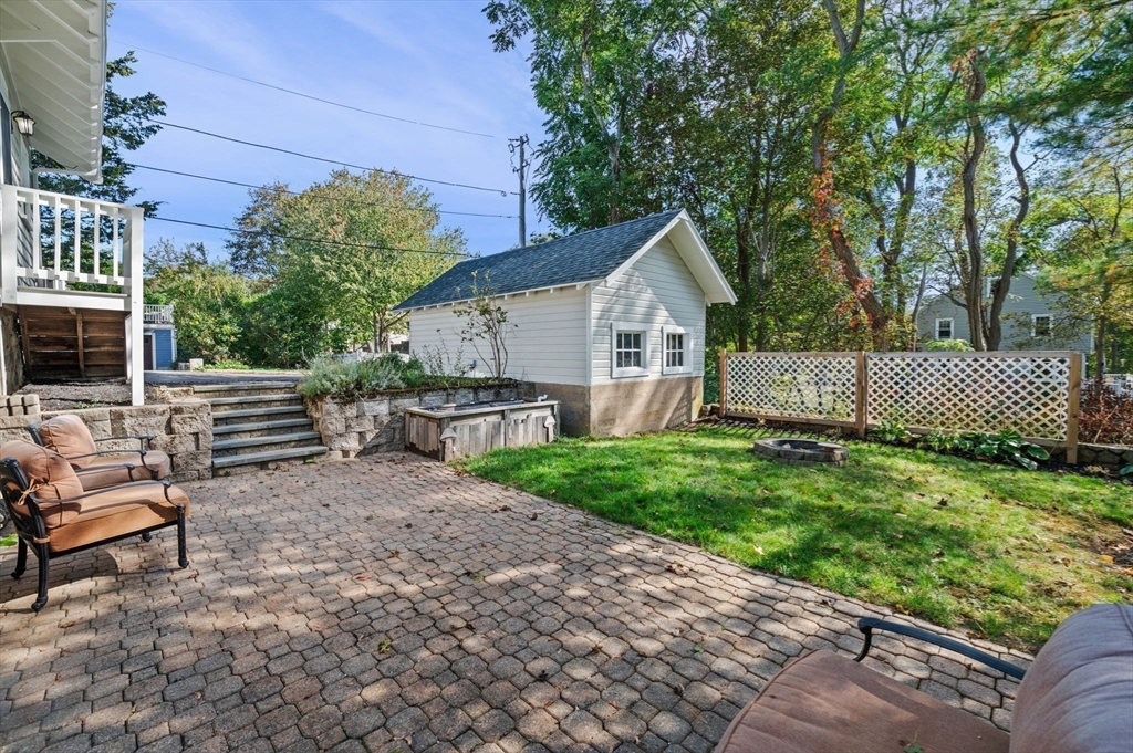 59 Butman Street, Unit 1 Beverly, MA 01915 - Photo 39 of 42 a view of backyard with seating space and green space