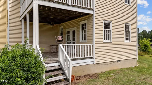 a view of a house with a porch