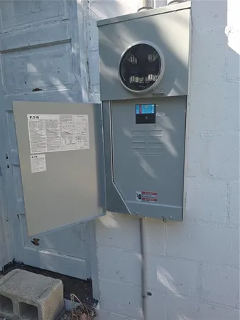 a picture of a bench in front of a window