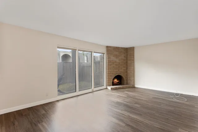 wooden floor in a room