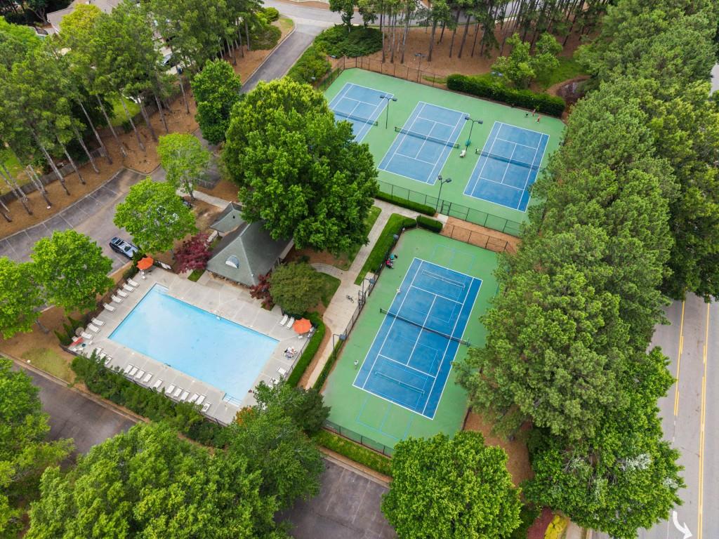2120 Traywick Chase Alpharetta, GA 30004 - Photo 54 of 54 an aerial view of house with backyard