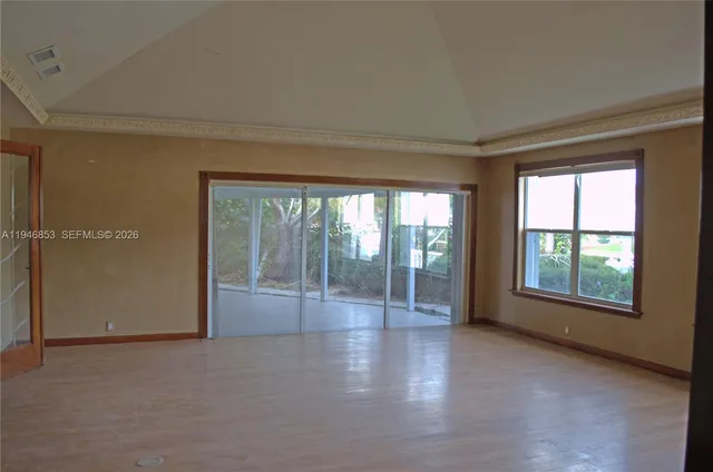 a view of an empty room