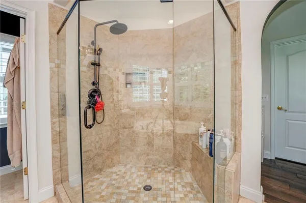 a bathroom with a sink and a window
