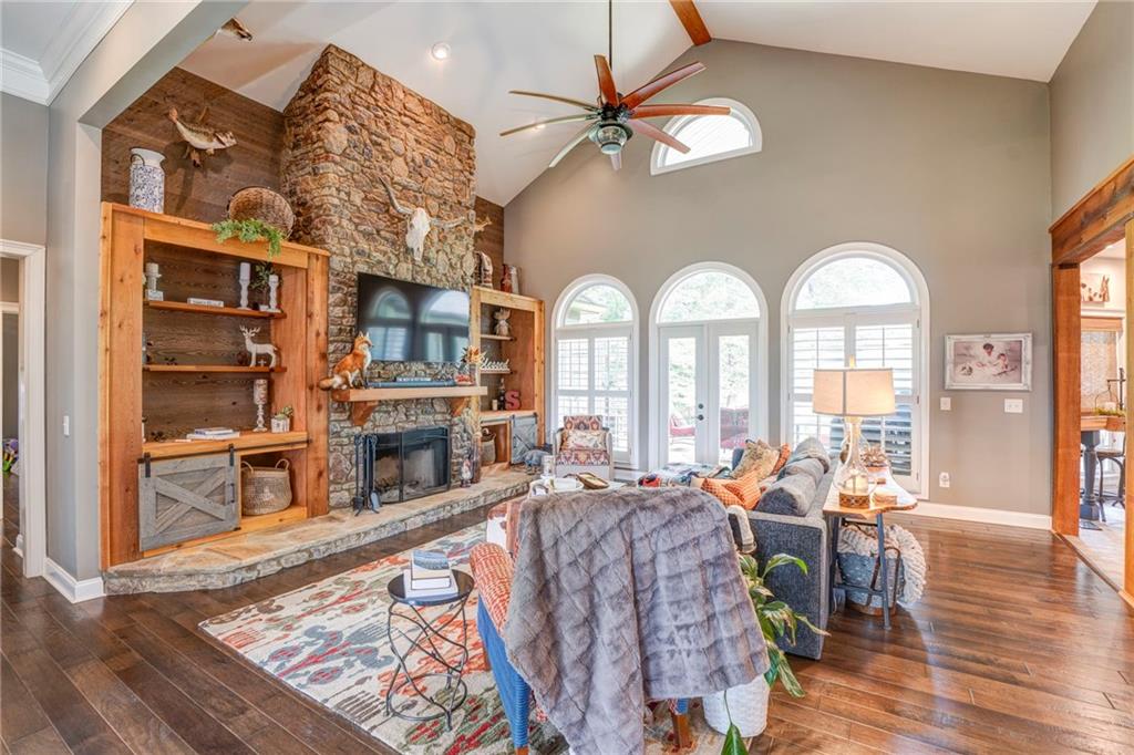 416 Spring Place Road Northeast White, GA 30184 - Photo 9 of 66 a view of a livingroom with furniture window and wooden floor