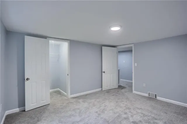 a view of an empty room