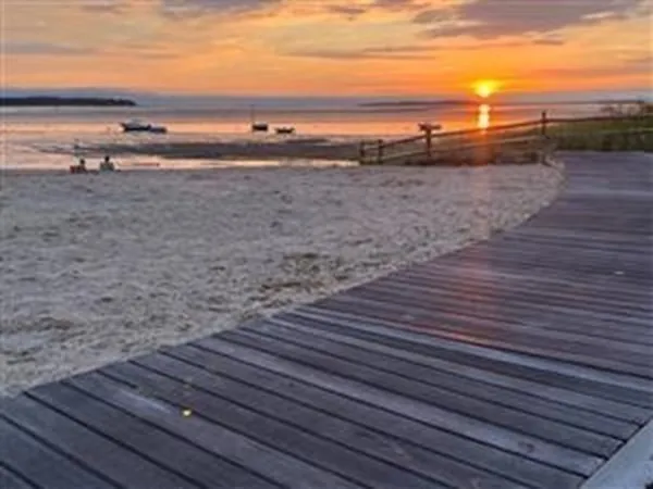 a view of an ocean beach