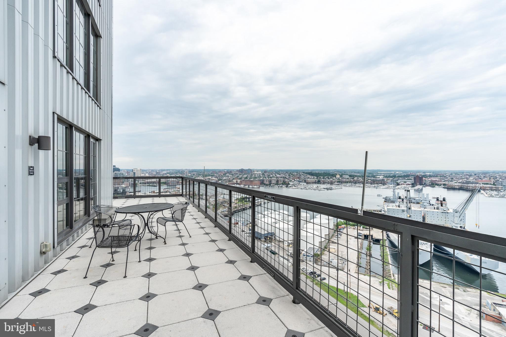 1200 Steuart Street, Unit 520 Baltimore, MD 21230 - Photo 40 of 49 Balcony for Sky Lounge