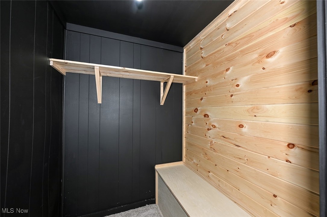 351 North Messner Road Akron, OH 44319 - Photo 24 of 44 *CLOSET W/KNOTTY PINE WALL IN THE MASTER BDRM ~