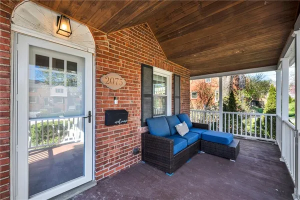 a outdoor living space with furniture