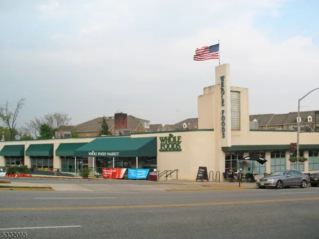 a front view of a building with street