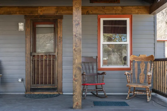 a view of front door of house