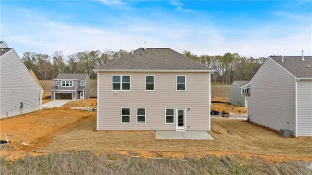 a view of a house with a terrace
