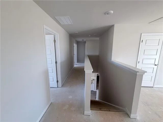 a view of hallway with window