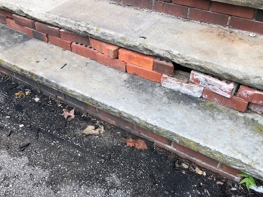 1435 Rockefeller Road Wickliffe, OH 44092 - Photo 10 of 48 Damaged front steps