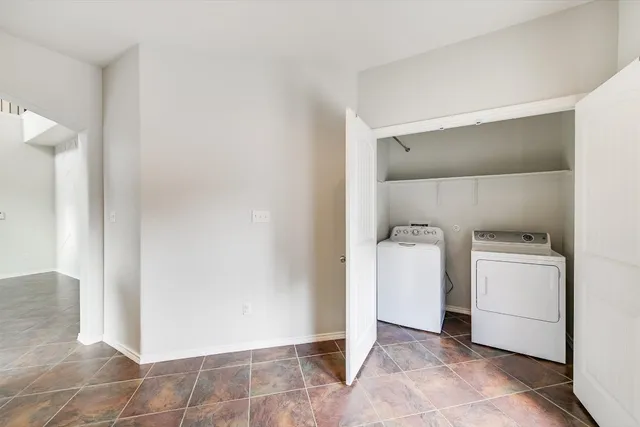 a view of utility room with washer and dryer